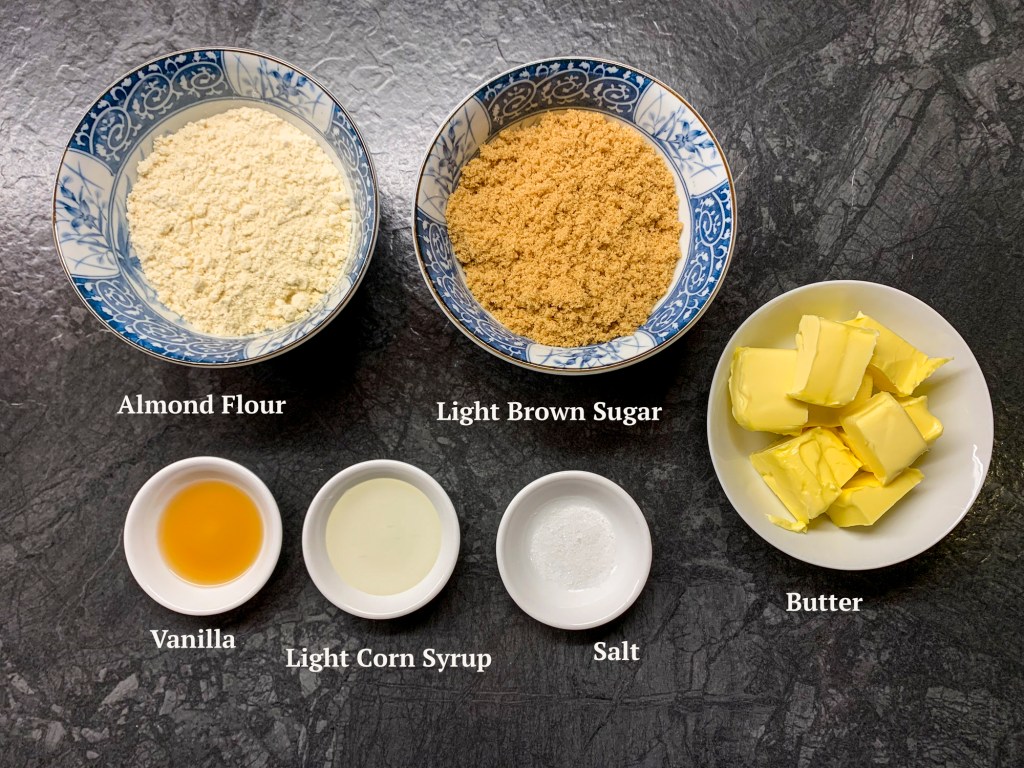 Ingredients for Caramelized Brown Sugar Cookies