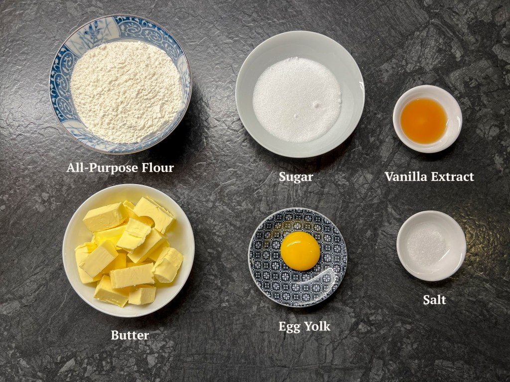 Ingredients for Caramel Shortcake Bites