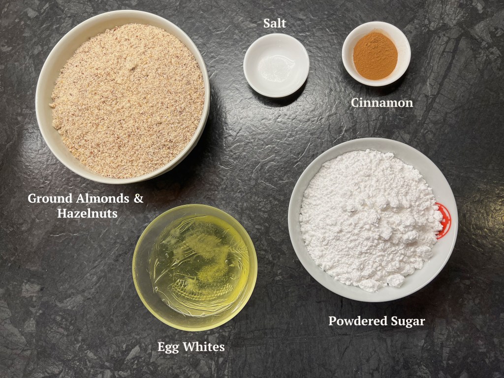 Ingredients for Cinnamon Stars