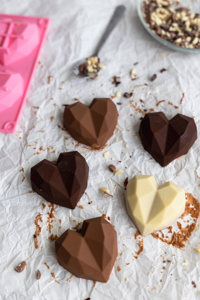 chocolate mousse hearts
