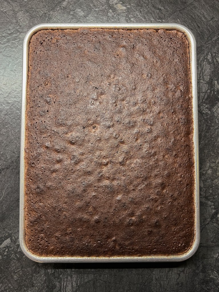 chocolate malt layer cake